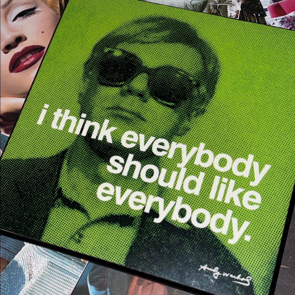 ◽️🟢◽️• 🔺 Andy Warhol x … Everybody Vibes 🔻• ⚪️▪️🟢